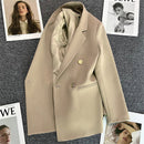 Blazer Feminino Verde-Vibrante Estiloso – Novo Modelo Estilo Coreano (Primavera/Outono 2026) – Tendência de Influenciadoras