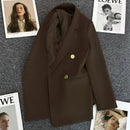 Blazer Feminino Verde-Vibrante Estiloso – Novo Modelo Estilo Coreano (Primavera/Outono 2026) – Tendência de Influenciadoras