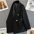 Blazer Feminino Verde-Vibrante Estiloso – Novo Modelo Estilo Coreano (Primavera/Outono 2026) – Tendência de Influenciadoras