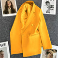 Blazer Feminino Verde-Vibrante Estiloso – Novo Modelo Estilo Coreano (Primavera/Outono 2026) – Tendência de Influenciadoras