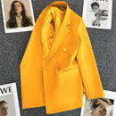 Blazer Feminino Verde-Vibrante Estiloso – Novo Modelo Estilo Coreano (Primavera/Outono 2026) – Tendência de Influenciadoras