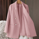 Blazer Feminino Verde-Vibrante Estiloso – Novo Modelo Estilo Coreano (Primavera/Outono 2026) – Tendência de Influenciadoras