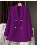 Blazer Feminino Verde-Vibrante Estiloso – Novo Modelo Estilo Coreano (Primavera/Outono 2026) – Tendência de Influenciadoras