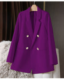 Blazer Feminino Verde-Vibrante Estiloso – Novo Modelo Estilo Coreano (Primavera/Outono 2026) – Tendência de Influenciadoras