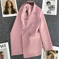 Blazer Feminino Verde-Vibrante Estiloso – Novo Modelo Estilo Coreano (Primavera/Outono 2026) – Tendência de Influenciadoras
