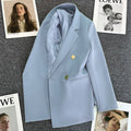 Blazer Feminino Verde-Vibrante Estiloso – Novo Modelo Estilo Coreano (Primavera/Outono 2026) – Tendência de Influenciadoras