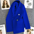 Blazer Feminino Verde-Vibrante Estiloso – Novo Modelo Estilo Coreano (Primavera/Outono 2026) – Tendência de Influenciadoras