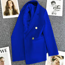 Blazer Feminino Verde-Vibrante Estiloso – Novo Modelo Estilo Coreano (Primavera/Outono 2026) – Tendência de Influenciadoras