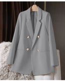Blazer Feminino Verde-Vibrante Estiloso – Novo Modelo Estilo Coreano (Primavera/Outono 2026) – Tendência de Influenciadoras