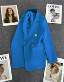 Blazer Feminino Verde-Vibrante Estiloso – Novo Modelo Estilo Coreano (Primavera/Outono 2026) – Tendência de Influenciadoras