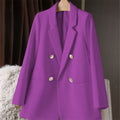 Blazer Feminino Verde-Vibrante Estiloso – Novo Modelo Estilo Coreano (Primavera/Outono 2026) – Tendência de Influenciadoras