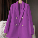 Blazer Feminino Verde-Vibrante Estiloso – Novo Modelo Estilo Coreano (Primavera/Outono 2026) – Tendência de Influenciadoras