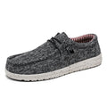 Tênis Masculino Casual de Marca – Estilo Jeans e Lona, Respirável, Confortável para Caminhada, Tamanhos Grandes, Leve e Estilo Loafer