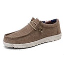 Tênis Masculino Casual de Marca – Estilo Jeans e Lona, Respirável, Confortável para Caminhada, Tamanhos Grandes, Leve e Estilo Loafer
